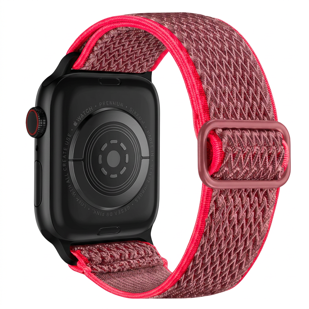 Pulsera Velcro Rosado orilla Rosa Neon